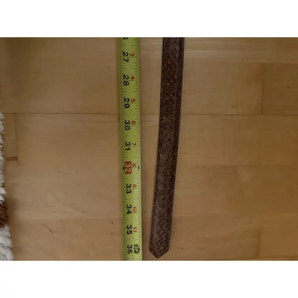 VTG Genuine Snakeskin Brown Belt ONLY (Needs Buckle) L